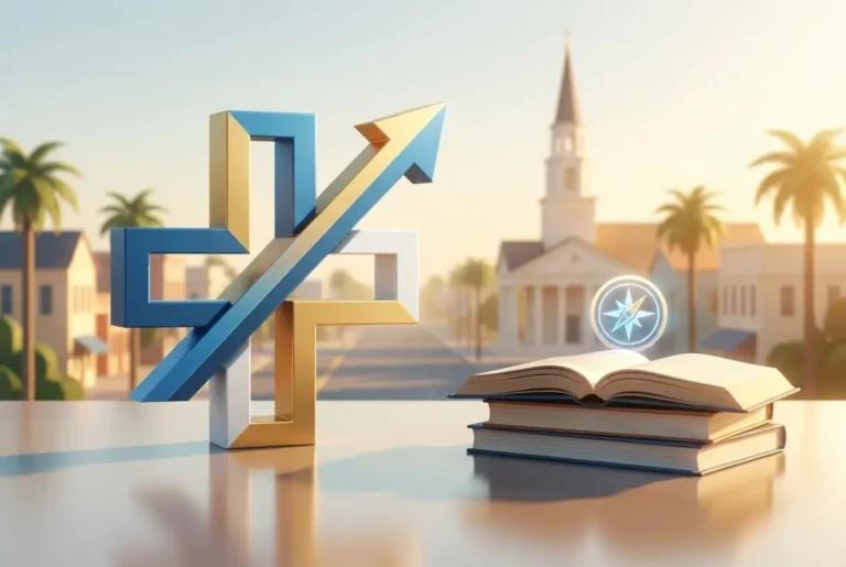 Create a striking, professional hero image for a blog article titled: Bluffton SC Christian Business Directory: 7 Faith-Based Benefits That Drive Real Growth. Style: Modern, clean, eye-catching design that represents the main topic. No text overlays. High quality 1200x800 professional blog header.