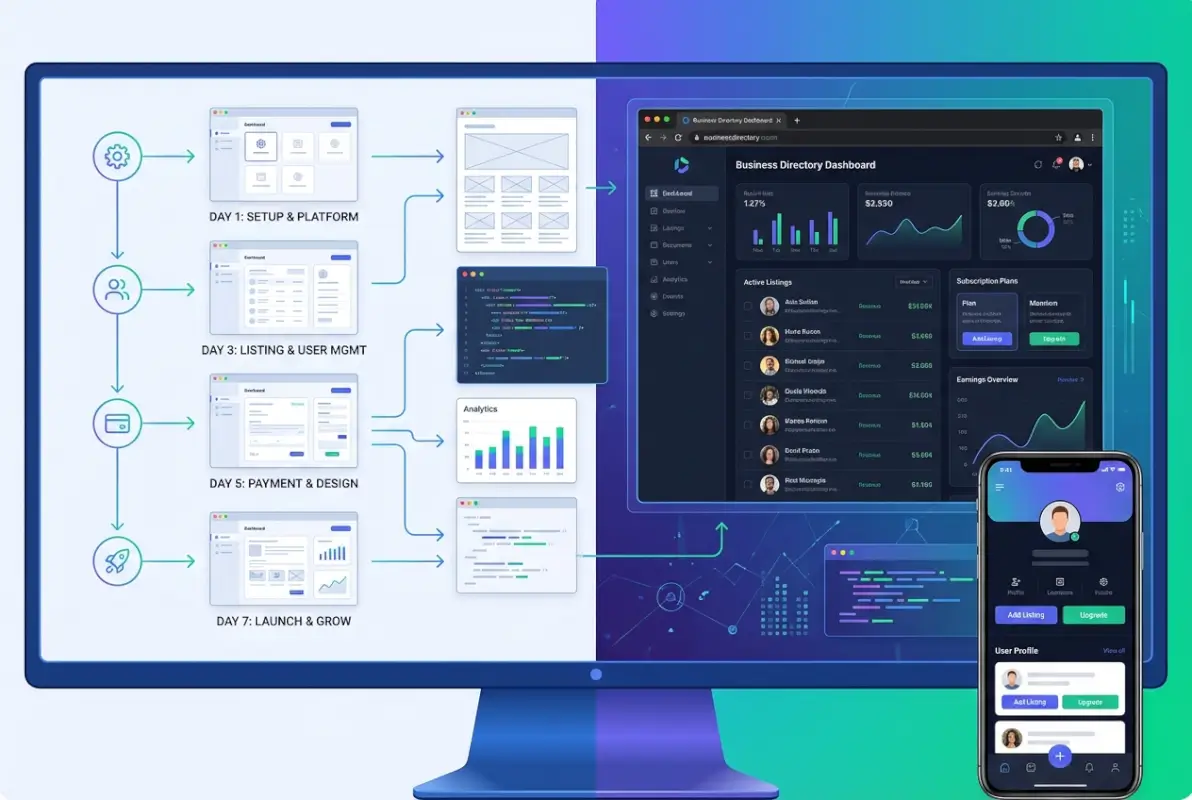 Image for How to Create a Paid Business Directory Website in 7 Days