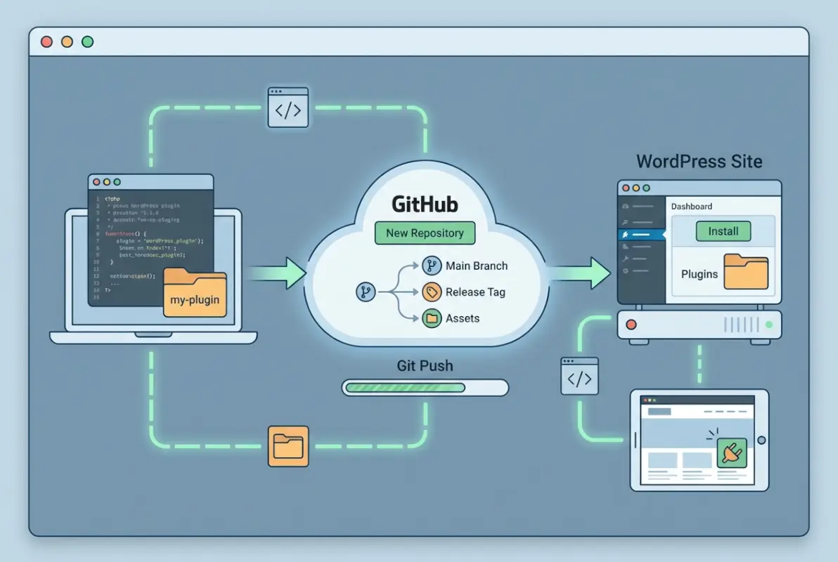 Image for How to Host a WordPress Plugin on GitHub: A Developer