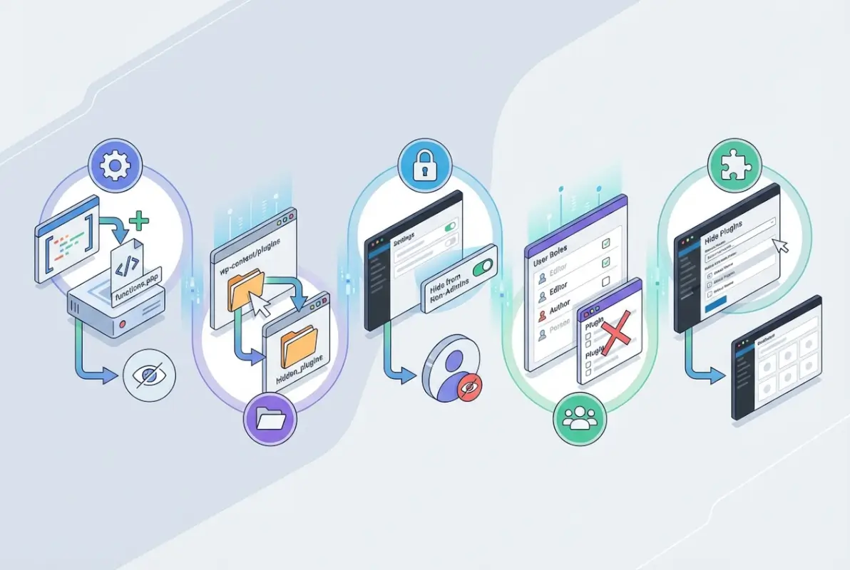 Image for How to Hide Plugins in WordPress: 5 Simple Methods for Admins