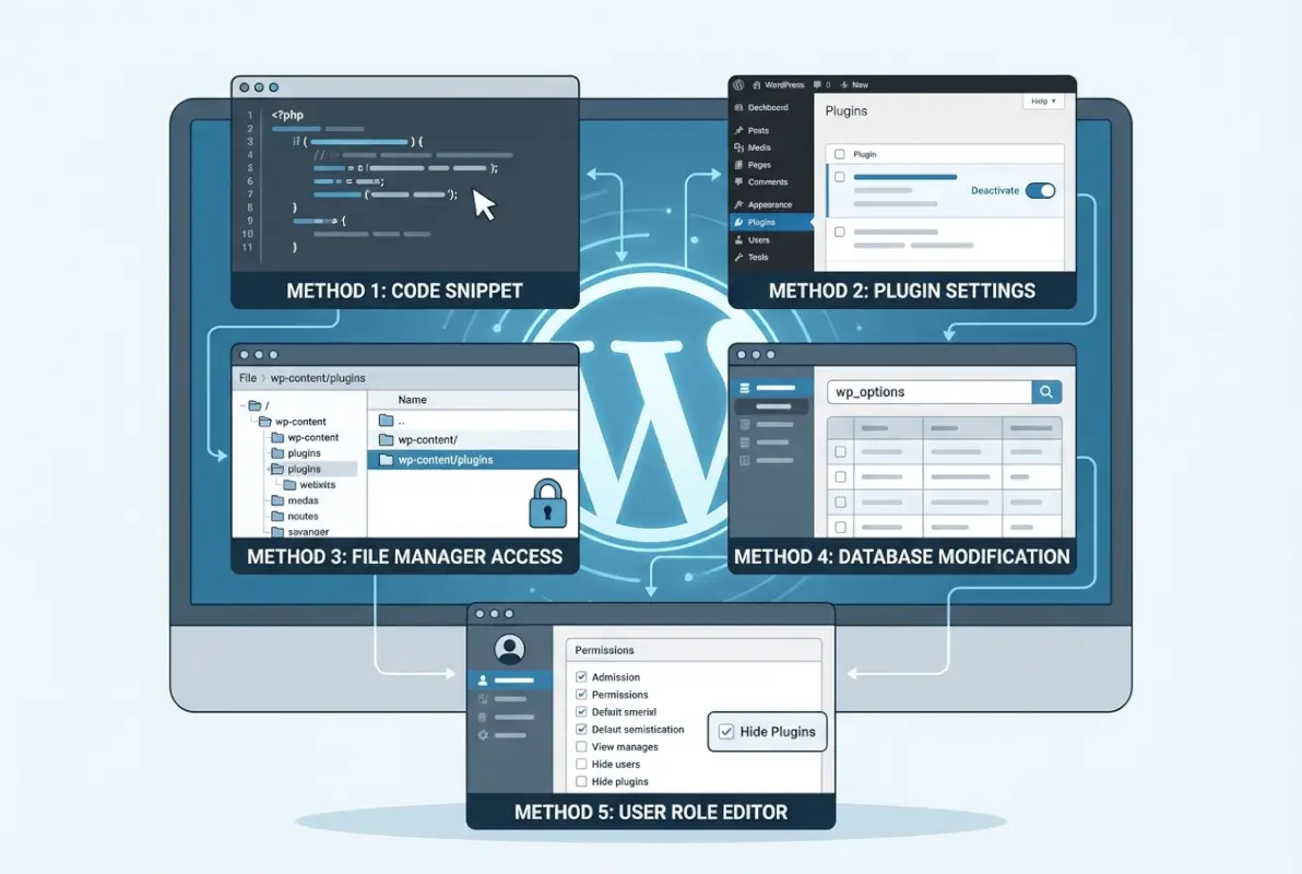 Image for How to Hide Plugins in WordPress: 5 Simple Methods for Admins