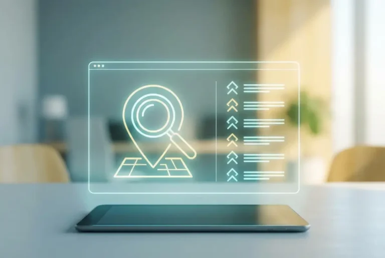 Create a striking, professional hero image for a blog article titled: How to Improve Your Directory Listing: 6 SEO Best Practices. Style: Modern, clean, eye-catching design that represents the main topic. No text overlays. High quality 1200x800 professional blog header.