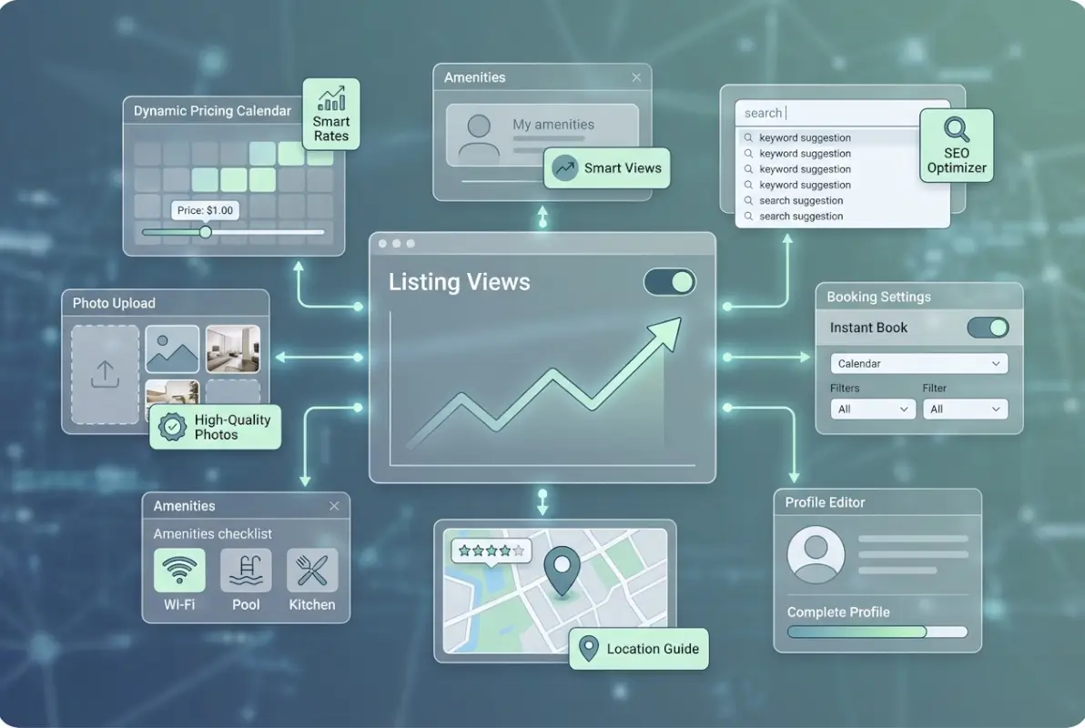 Image for How to Increase Views on Your Airbnb Listing: 8 Optimization Strategies