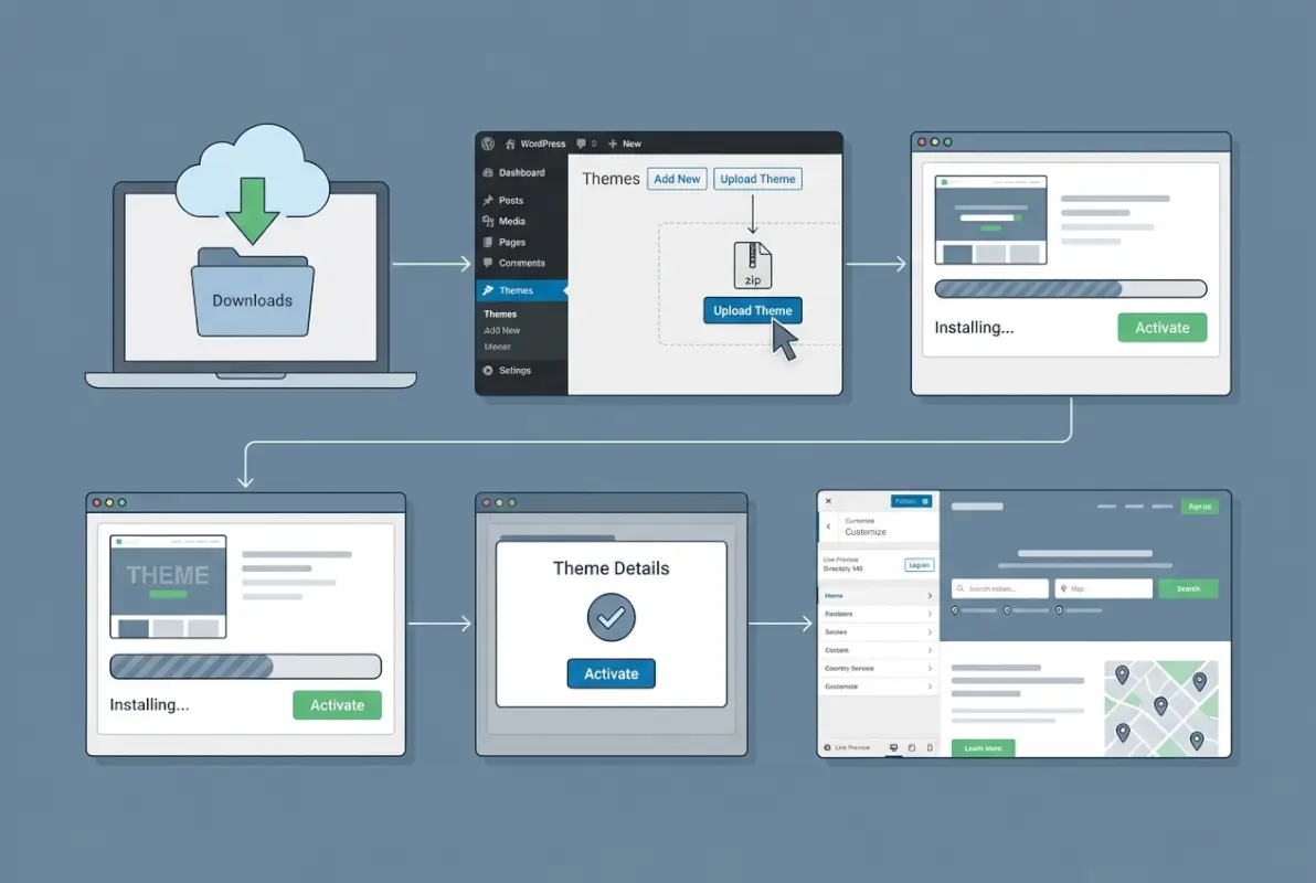 Image for How to Install a Directory Theme in WordPress: 5 Simple Steps