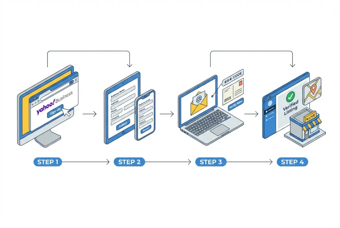 Image for How to List My Business on Yahoo for Free: Complete Step-by-Step Guide