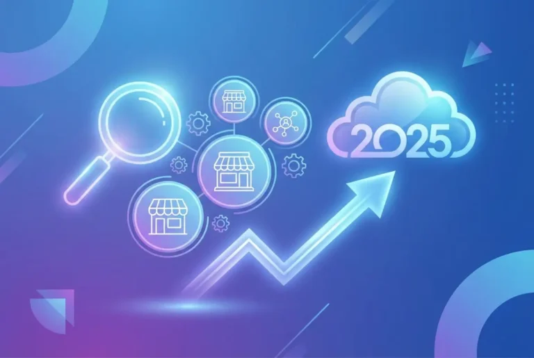 Create a striking, professional hero image for a blog article titled: Free Directory Listings for Businesses: 7 High-Impact Platforms to Boost Visibility in 2025. Style: Modern, clean, eye-catching design that represents the main topic. No text overlays. High quality 1200x800 professional blog header.