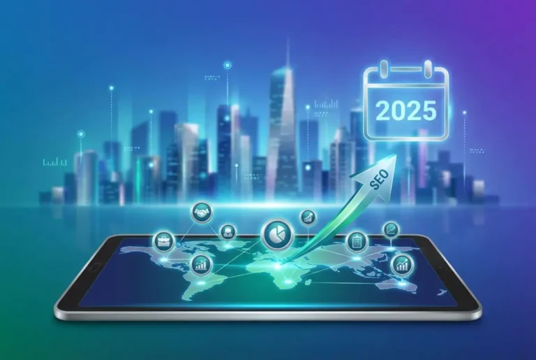 Create a striking, professional hero image for a blog article titled: Best Local Directory Listing Services 2025: Complete Guide for Local SEO Success. Style: Modern, clean, eye-catching design that represents the main topic. No text overlays. High quality 1200x800 professional blog header.