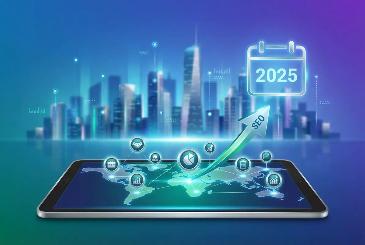 Create a striking, professional hero image for a blog article titled: Best Local Directory Listing Services 2025: Complete Guide for Local SEO Success. Style: Modern, clean, eye-catching design that represents the main topic. No text overlays. High quality 1200x800 professional blog header.