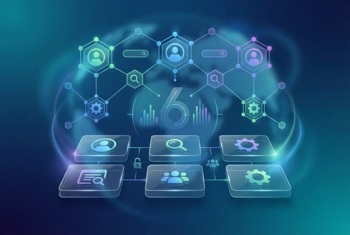 Create a striking, professional hero image for a blog article titled: 6 Best Free Open Source Business Directory Software Options (2026 Guide). Style: Modern, clean, eye-catching design that represents the main topic. No text overlays. High quality 1200x800 professional blog header.