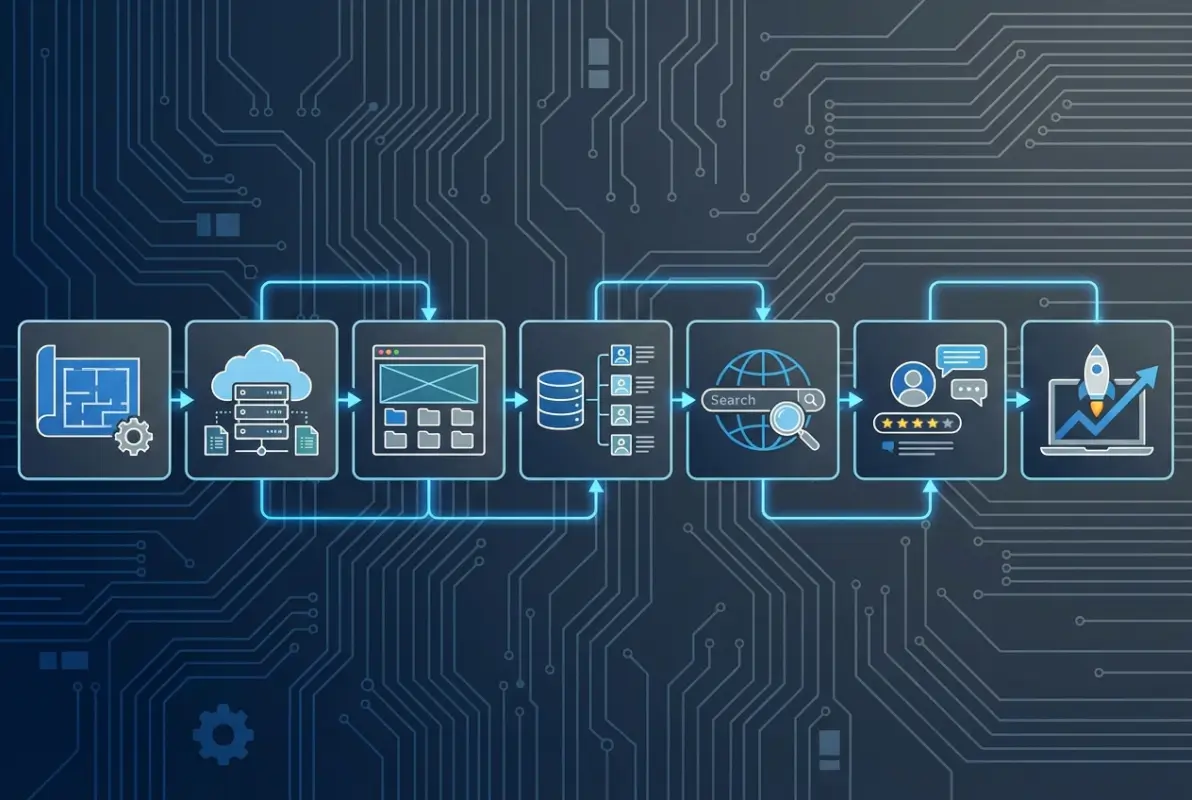 Step-by-step process for 7 Steps to Build an Online Directory Website That Attracts Visitors