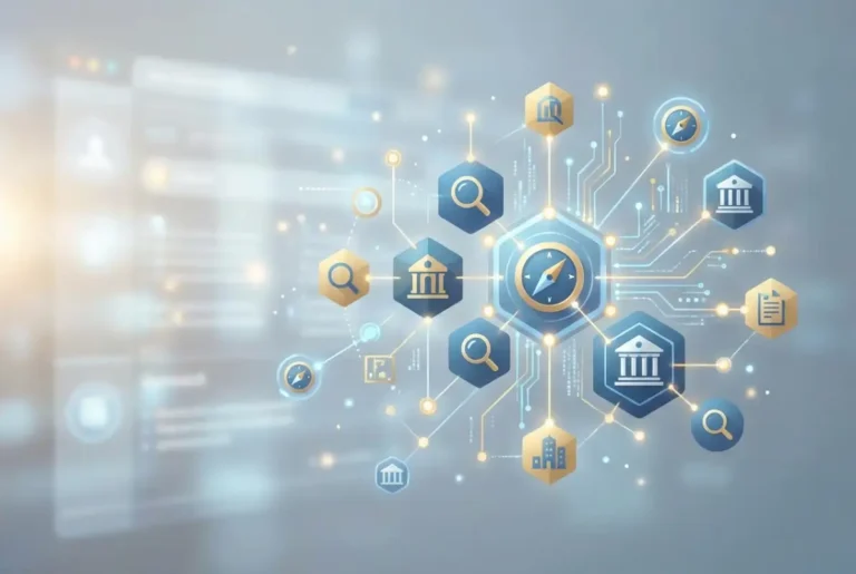 Create a striking, professional hero image for a blog article titled: Who Sells Business Directories? 5 Leading Business Directory Providers for 2025. Style: Modern, clean, eye-catching design that represents the main topic. No text overlays. High quality 1200x800 professional blog header.