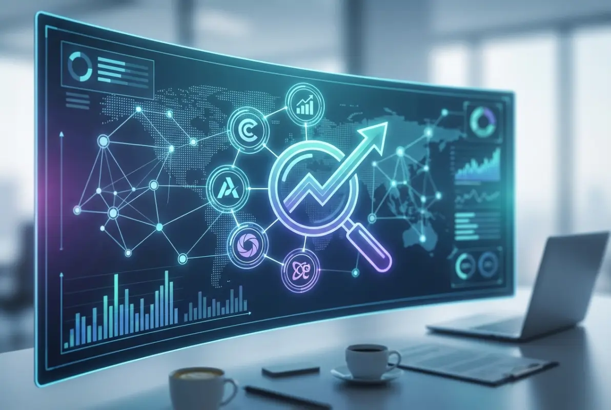 Create a striking, professional hero image for a blog article titled: 6 Best Business Directory Search Engines to Boost Your Visibility in 2026. Style: Modern, clean, eye-catching design that represents the main topic. No text overlays. High quality 1200x800 professional blog header.