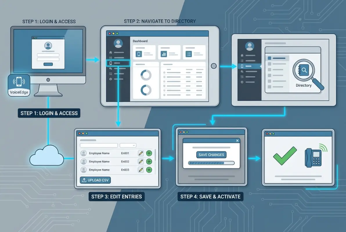 Step-by-step process for How to Change Your Comcast Business Auto Attendant Directory: Complete VoiceEdge Guide
