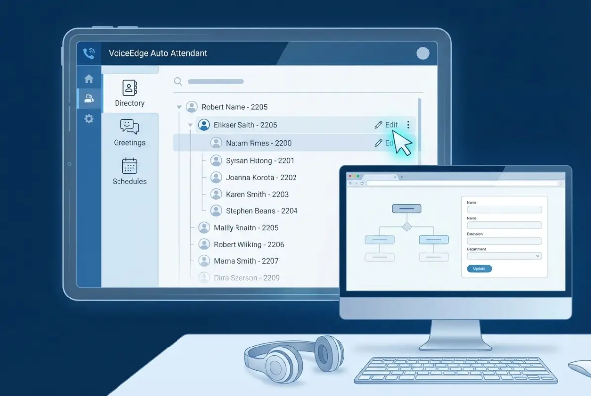 Tools and interfaces for How to Change Your Comcast Business Auto Attendant Directory: Complete VoiceEdge Guide