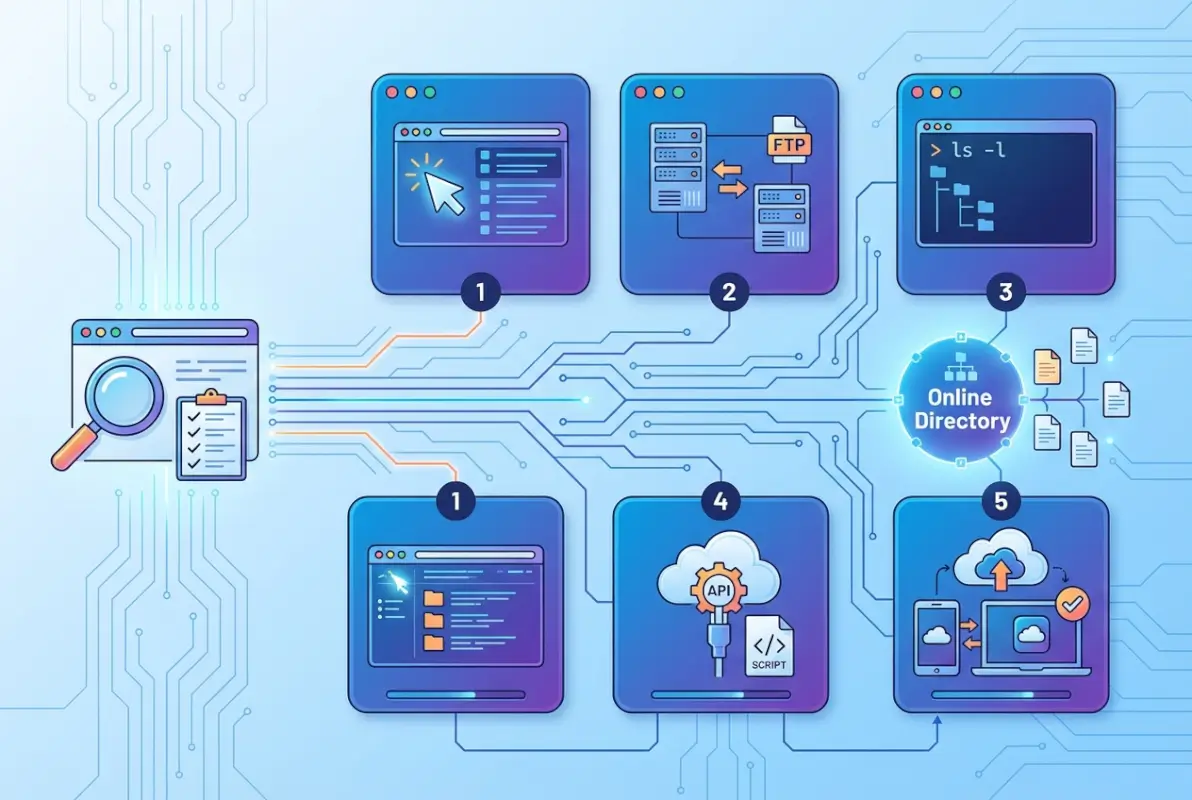 Step-by-step process for How to Check Files in an Online Directory: 5 Simple Methods