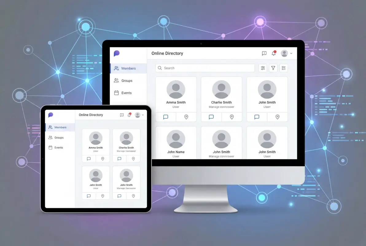 Tools and interfaces for Does Community Builder Offer an Online Directory Feature?