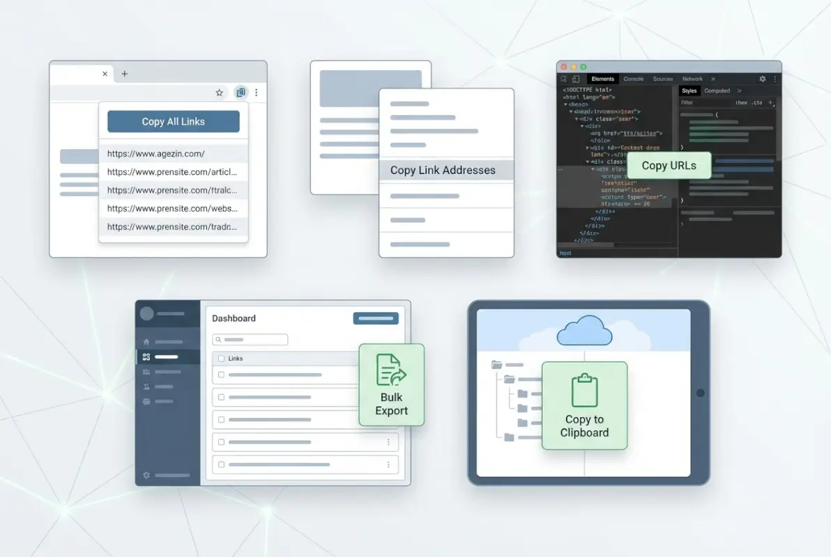 Image for 5 Ways to Copy All Links in an Online Directory for Easy Access