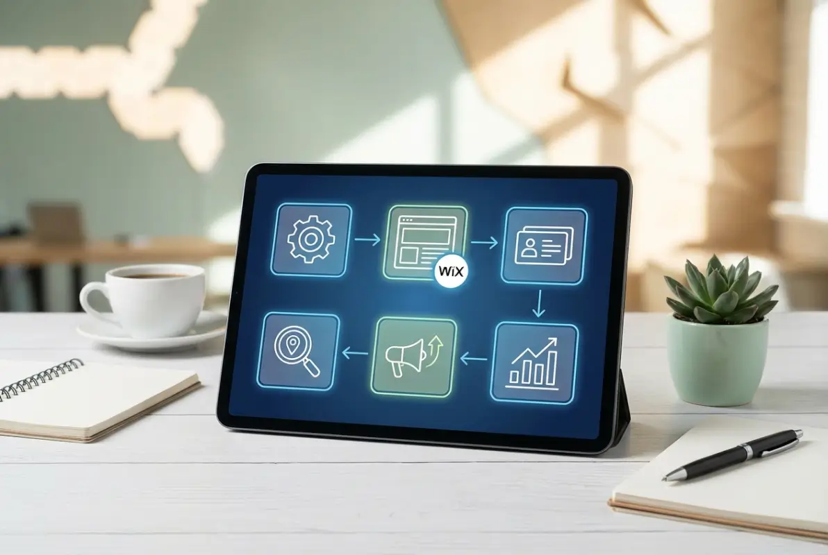 Visual overview of 6 Steps to Create a Business Directory in Wix & Drive Targeted Traffic