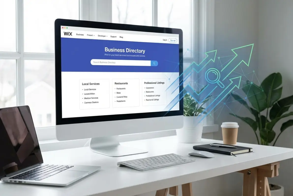 Visual overview of 7 Steps to Create a Business Directory in Wix That Drives Traffic