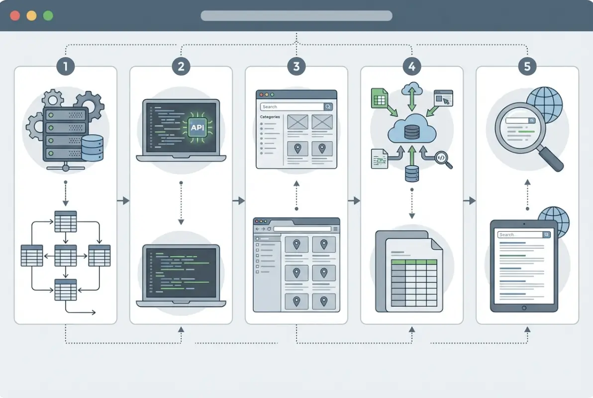 Step-by-step process for 5 Steps to Create an Online Directory Like Manta for Your Niche