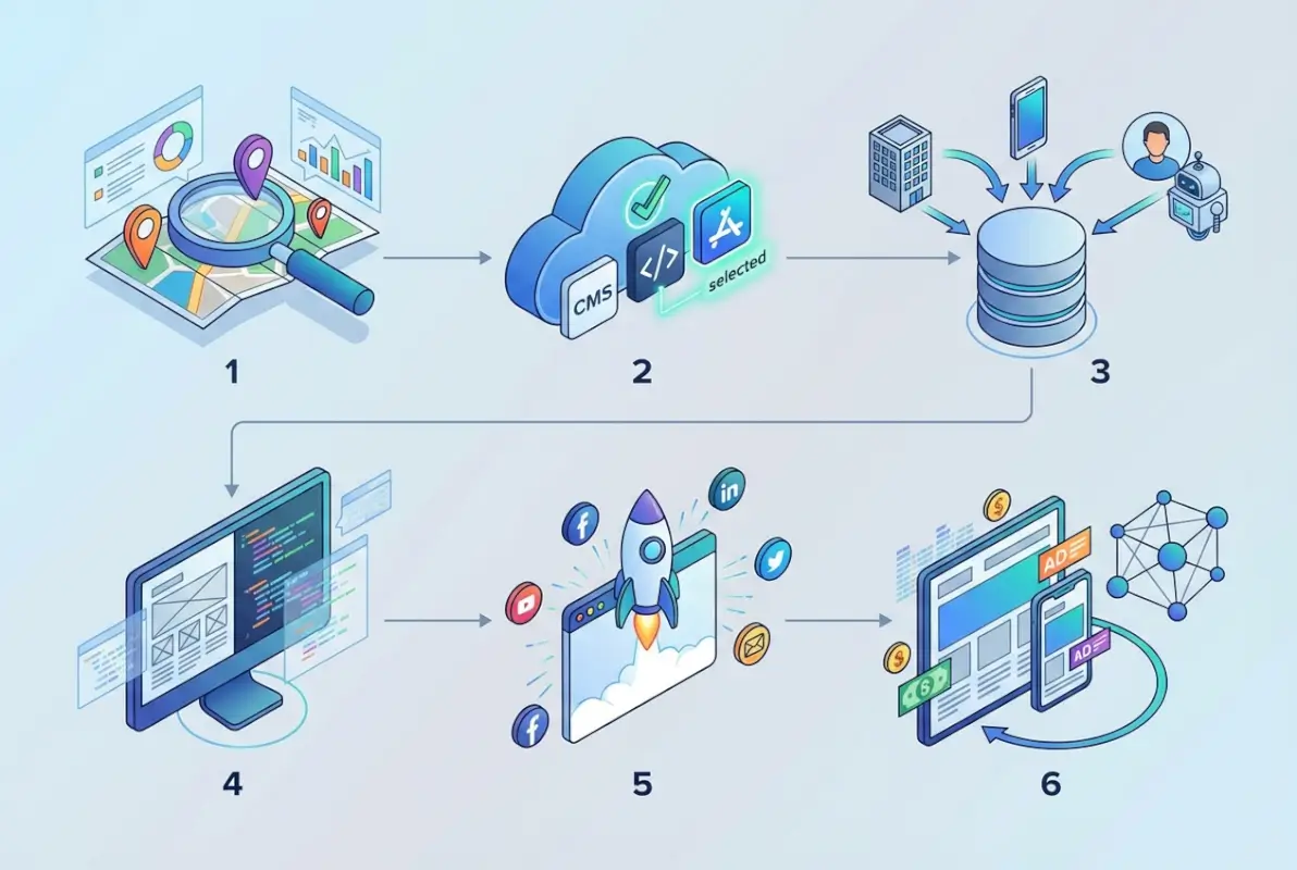 Image for How to Start a Local Business Directory Website: Complete 2025 Model & Step-by-Step Guide