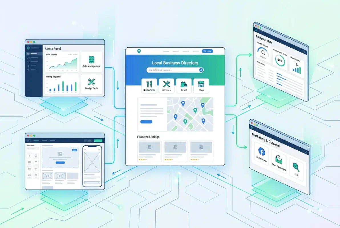 Image for How to Start a Local Business Directory Website: Complete 2025 Model & Step-by-Step Guide