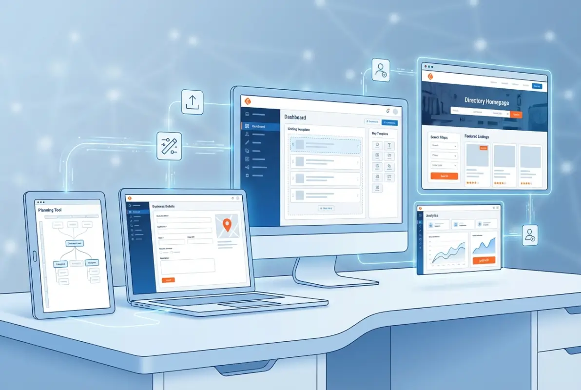 Tools and interfaces for How to Create Your Own Business Directory: 6 Steps to Success