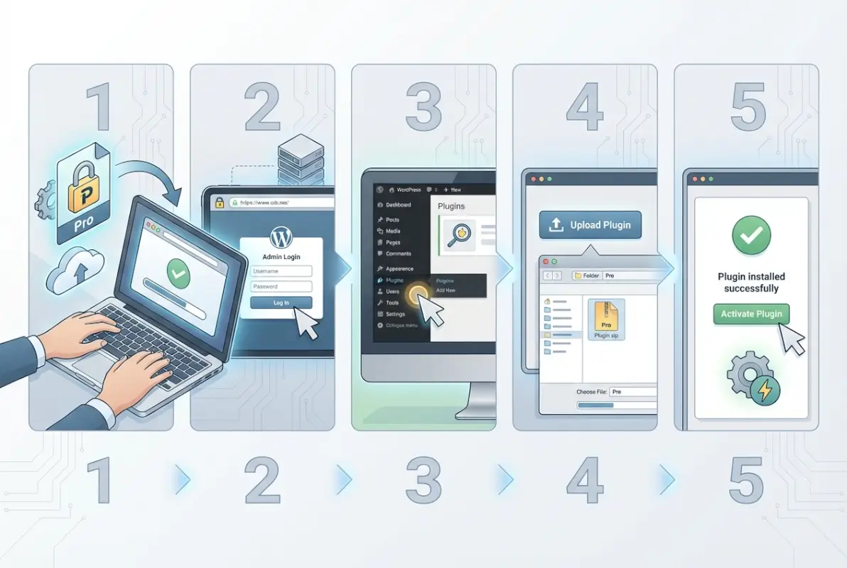 Image for How to Install a Pro Plugin in WordPress: 5 Simple Steps