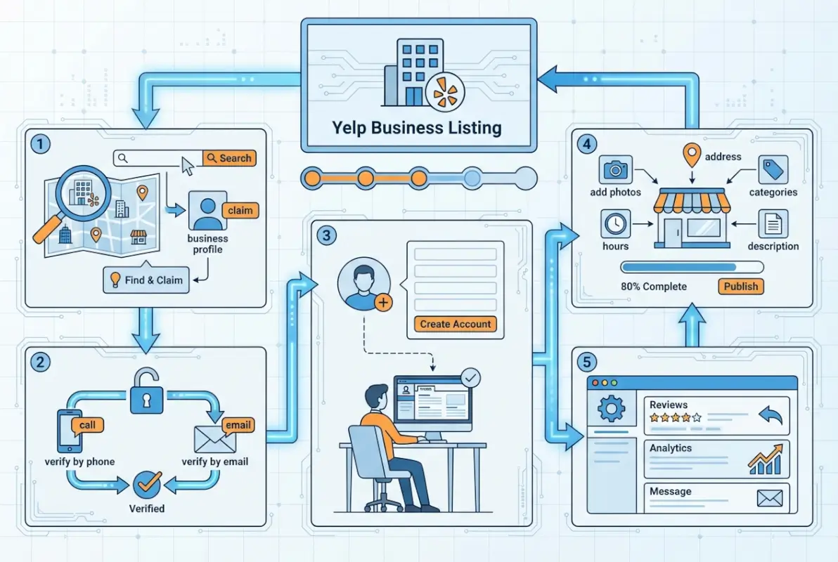 Image for How to List Your Business on Yelp for Free: 5 Simple Steps