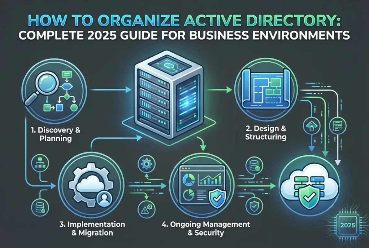 Step-by-step process for How to Organize Active Directory: Complete 2025 Guide for Business Environments