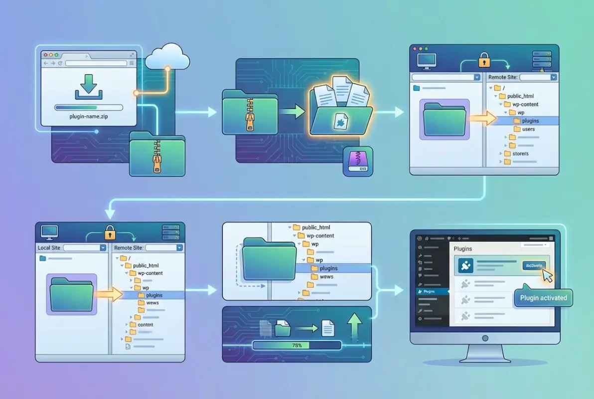 Image for How to Install a WordPress Plugin Using FTP: 5 Simple Steps