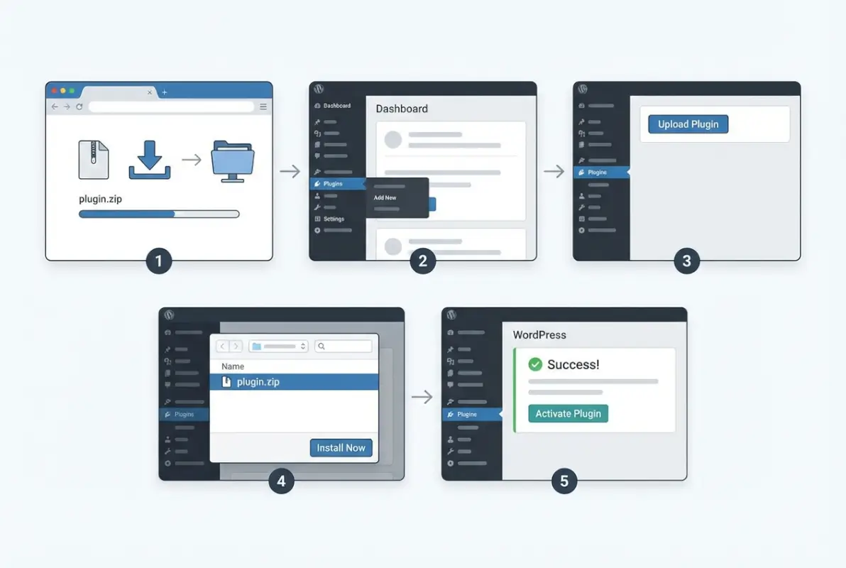 Image for How to Install a ZIP Plugin in WordPress: 5 Simple Steps