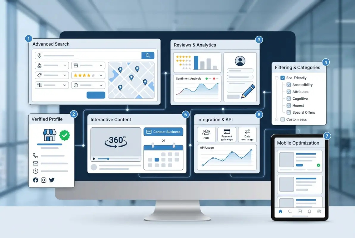 Image for What Are the Key Features of Modern Business Directories? 7 Essential Elements