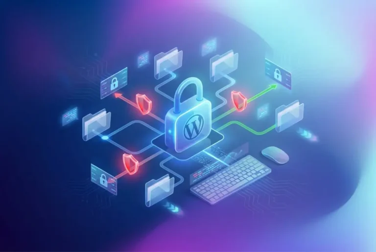 Create a striking, professional hero image for a blog article titled: How to Limit Directory Access in WordPress: A Step-by-Step Guide. Style: Modern, clean, eye-catching design that represents the main topic. No text overlays. High quality 1200x800 professional blog header.