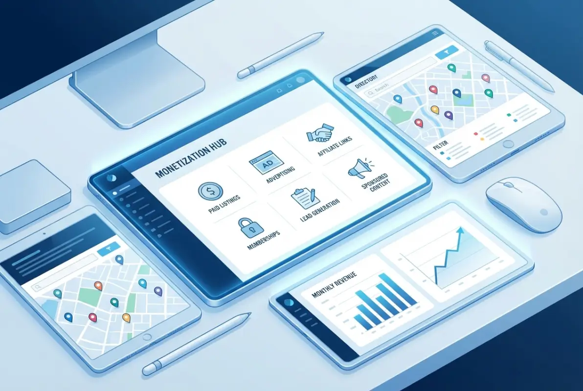 Tools and interfaces for 6 Ways to Make Money from an Online Directory (Earn $10K/Month)