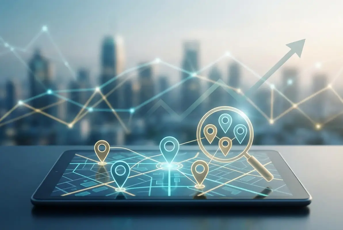 Create a striking, professional hero image for a blog article titled: 7 Best Local Directory Services to Boost Your Business Visibility in 2025. Style: Modern, clean, eye-catching design that represents the main topic. No text overlays. High quality 1200x800 professional blog header.