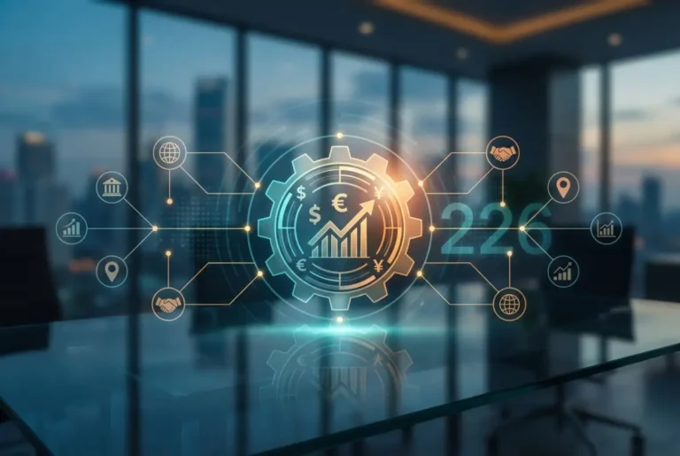 Create a striking, professional hero image for a blog article titled: How to Set the Right Pricing for Your Business Directory in 2026. Style: Modern, clean, eye-catching design that represents the main topic. No text overlays. High quality 1200x800 professional blog header.