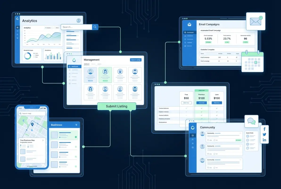 Tools and interfaces for 6 Proven Strategies to Grow an Online Directory & Attract More Listings