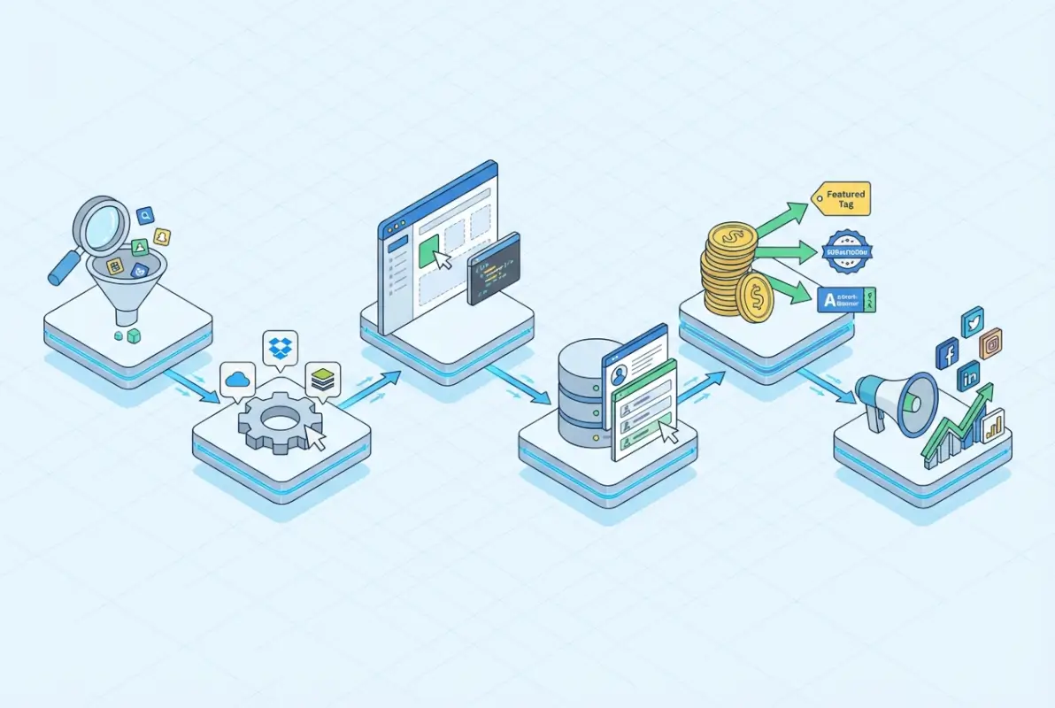 Step-by-step process for 6 Simple Steps to Make an Online Directory That Drives Revenue