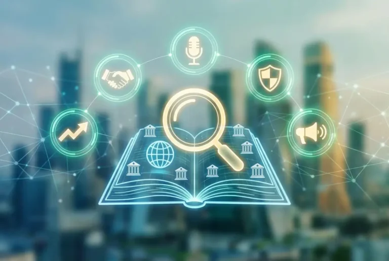 Create a striking, professional hero image for a blog article titled: Small Business Directory: 5 Reasons to Get Listed Today. Style: Modern, clean, eye-catching design that represents the main topic. No text overlays. High quality 1200x800 professional blog header.