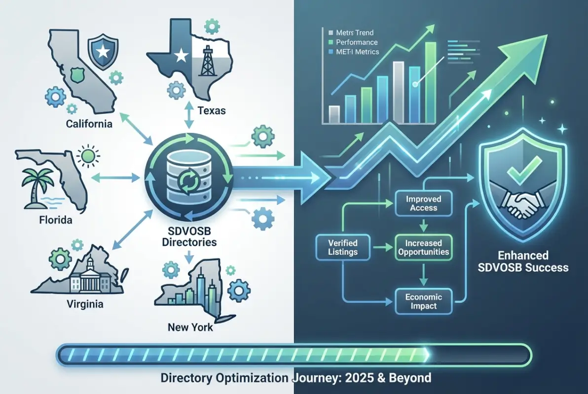 Image for SDVOSB Companies List: 5 States With Best Veteran-Owned Business Directories 2025