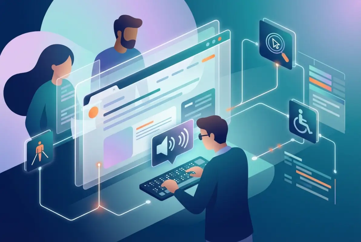 Visual overview of 6 Tips to Make an Online Directory Web Accessible for Users with Disabilities