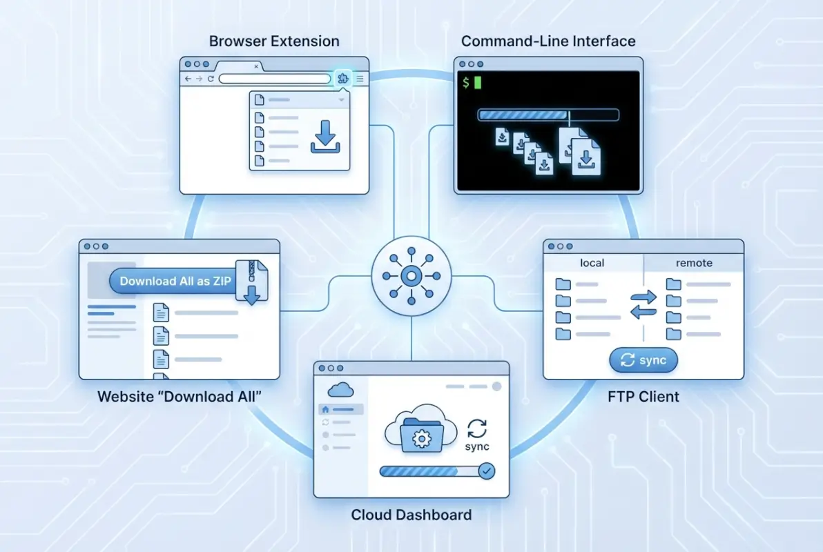 Image for 5 Ways to Download All Files in an Online Directory