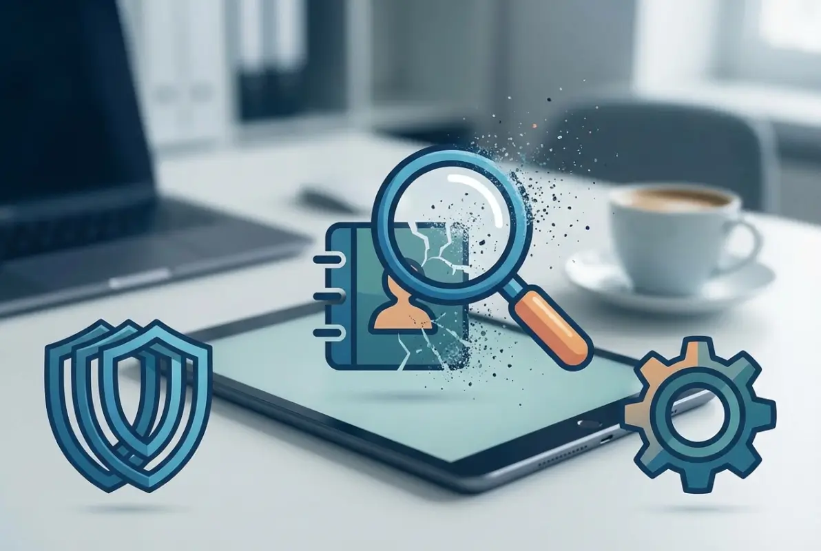 Create a striking, professional hero image for a blog article titled: Why Companies Delete Business Directory Listings: 5 Proven Prevention Strategies. Style: Modern, clean, eye-catching design that represents the main topic. No text overlays. High quality 1200x800 professional blog header.