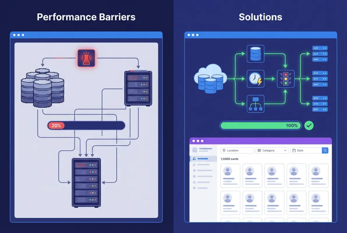 Tools and interfaces for WordPress Directory Scalability: Performance Barriers and Solutions for 10K-50K+ Listings