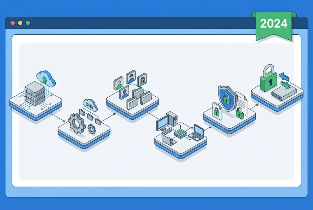 Step-by-step process for Active Directory for Small Business: 6 Essential Setup Steps in 2024