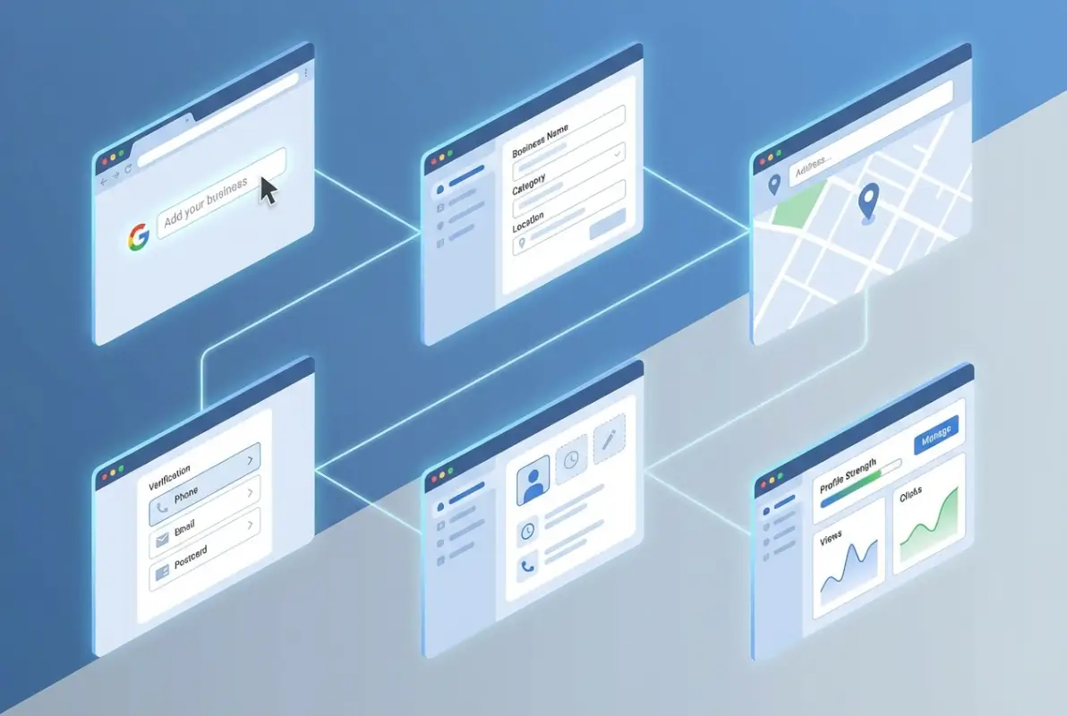 Tools and interfaces for How to Add Your Business to Google in 6 Simple Steps (2024 Guide)