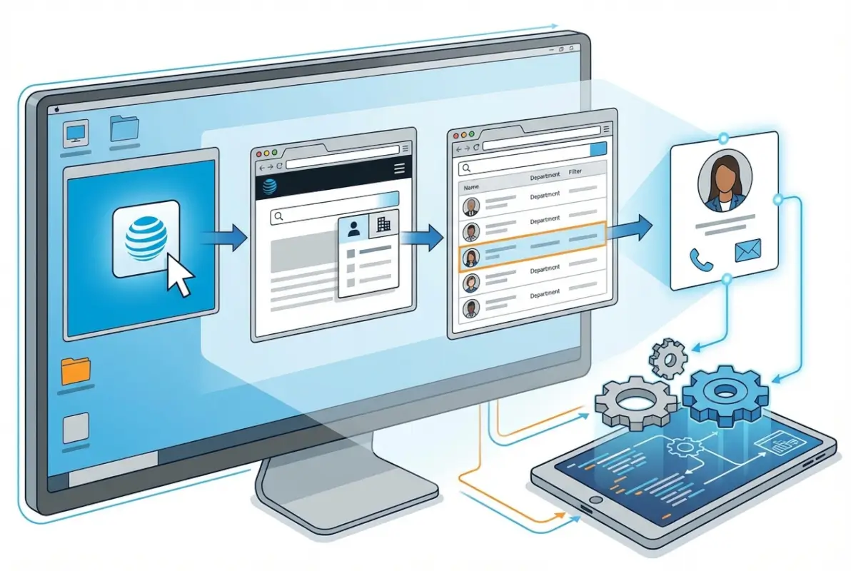 Step-by-step process for AT&T Employee Directory: How to Find AT&T Corporate Contact Information