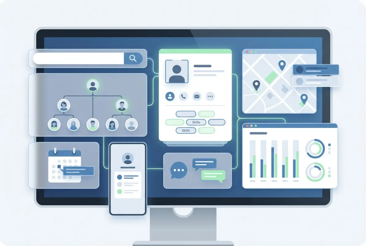 Tools and interfaces for 7 Benefits of Employee Directory Listings for Your Workforce