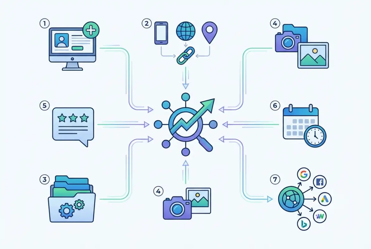 Step-by-step process for 7 Powerful Ways Free Business Listings Boost Local SEO Rankings